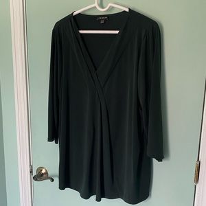 Lane Bryant Forest Green Blouse